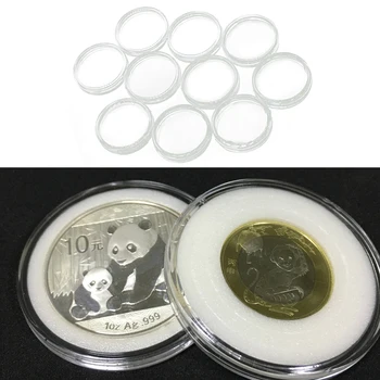 10PCS 40mm Clear Transparent Plastic Round Coin Medals Collection Protection Capsules Holder Medallions Storage Container Box
10PCS 40mm Clear Transparent Plastic Round Coin Medals Collection Protection Capsules Holder Medallions Storage Container Box