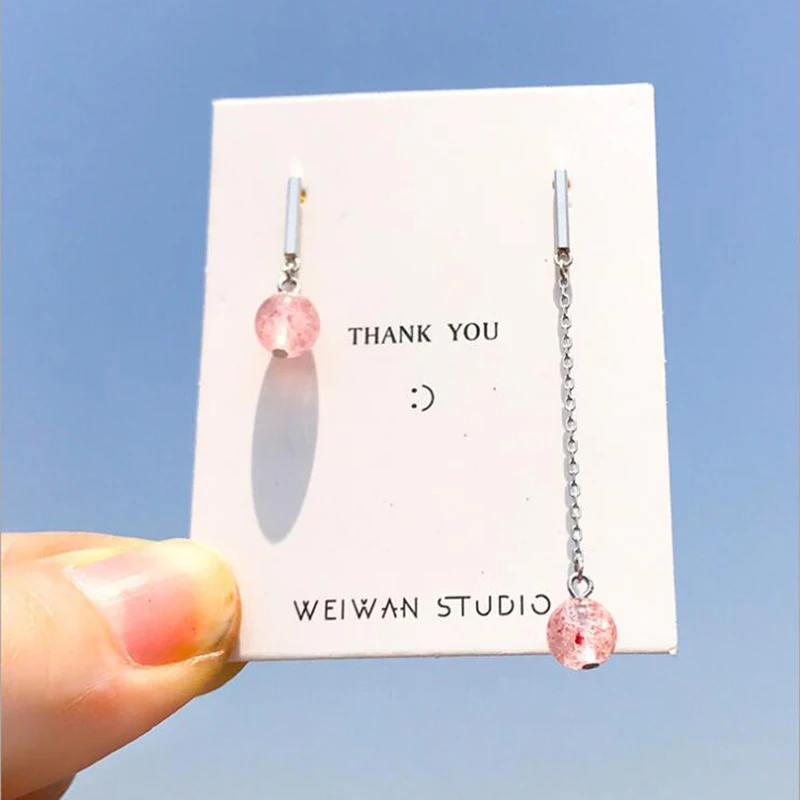 XIYANIKE Natural Strawberry Crystal Simple Earrings Fashion Ear Line Cute Sweet Engagement Jewelry For Girl Birthday Present New
XIYANIKE Natural Strawberry Crystal Simple Earrings Fashion Ear Line Cute Sweet Engagement Jewelry For Girl Birthday Present New