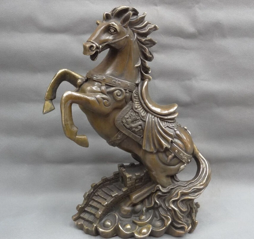 song voge gem S5251 15" Chinese Bronze Wealth Dragon YuanBao Up Jump Horse Statue On The Great Wall
song voge gem S5251 15" Chinese Bronze Wealth Dragon YuanBao Up Jump Horse Statue On The Great Wall