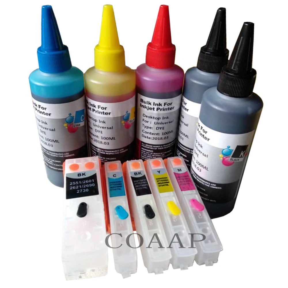 5Pcs Replacement Epson T2621 2631 2632 2633 2634 Empty Ink Cartridge For Epson XP 600 605 700 800 Inkjet Printer +500ML INK
5Pcs Replacement Epson T2621 2631 2632 2633 2634 Empty Ink Cartridge For Epson XP 600 605 700 800 Inkjet Printer +500ML INK