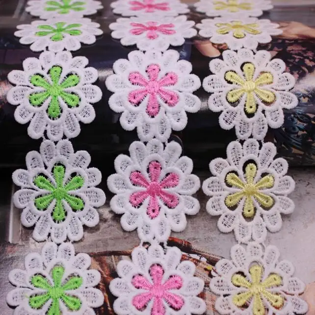 15yards 4.5cm Water Soluble Milk Silk Flowers Daisy Lace Trim Applique Embroidered Lace Ribbon Fabric For Sewing Craft Wedding
15yards 4.5cm Water Soluble Milk Silk Flowers Daisy Lace Trim Applique Embroidered Lace Ribbon Fabric For Sewing Craft Wedding