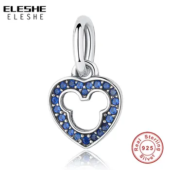 ELESHE 2019 New Fashion 925 Sterling Silver Blue Crystal Heart Charm Beads fit Original Bracelet & Bangle Women Fashion Jewelry
ELESHE 2019 New Fashion 925 Sterling Silver Blue Crystal Heart Charm Beads fit Original Bracelet & Bangle Women Fashion Jewelry