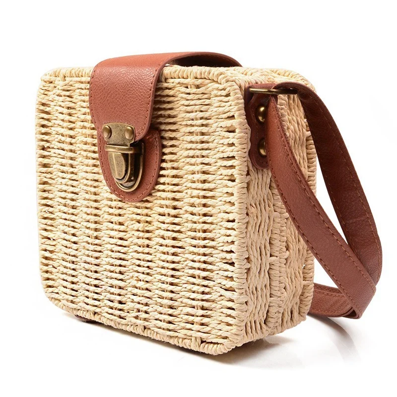Women's Handbags Mini Women Messenger Bags Leather Square Straw Ladies Crossbody Bag Shoulder Bags Summer Women's Handbag
Women's Handbags Mini Women Messenger Bags Leather Square Straw Ladies Crossbody Bag Shoulder Bags Summer Women's Handbag