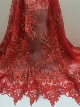 2018 High Quality African Lace Fabric/French Net Embroidery Beads Tulle Lace Fabric For Nigerian Rhinestones Wedding Party Dress
2018 High Quality African Lace Fabric/French Net Embroidery Beads Tulle Lace Fabric For Nigerian Rhinestones Wedding Party Dress