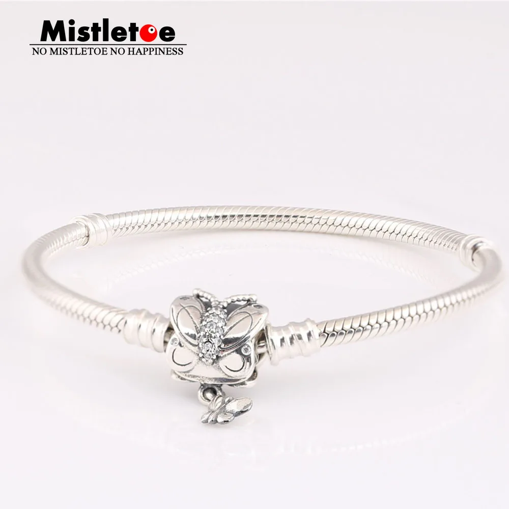 Authentic 925 Sterling Silver Decorative Butterfly Braclet Snake Chain Fit European Jewelry
Authentic 925 Sterling Silver Decorative Butterfly Braclet Snake Chain Fit European Jewelry