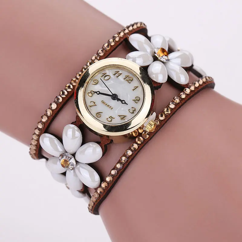 Fashion Women Bracelet Watches Pearl Flower Diamond Dress Clock Ladies Wristwatch Casual Quartz Watch LXH
Fashion Women Bracelet Watches Pearl Flower Diamond Dress Clock Ladies Wristwatch Casual Quartz Watch LXH