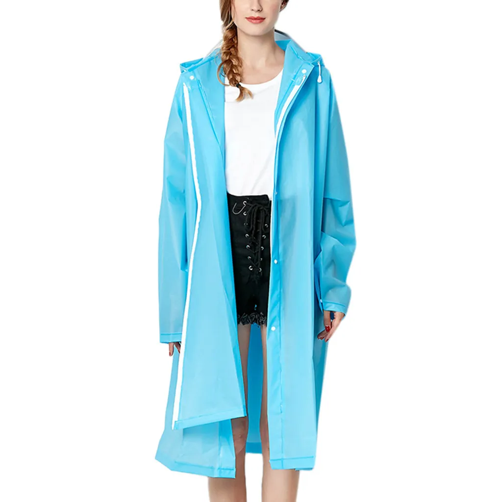 Фото Женское пальто дождевик на молнии водонепроницаемая ветрозащитная верхняя