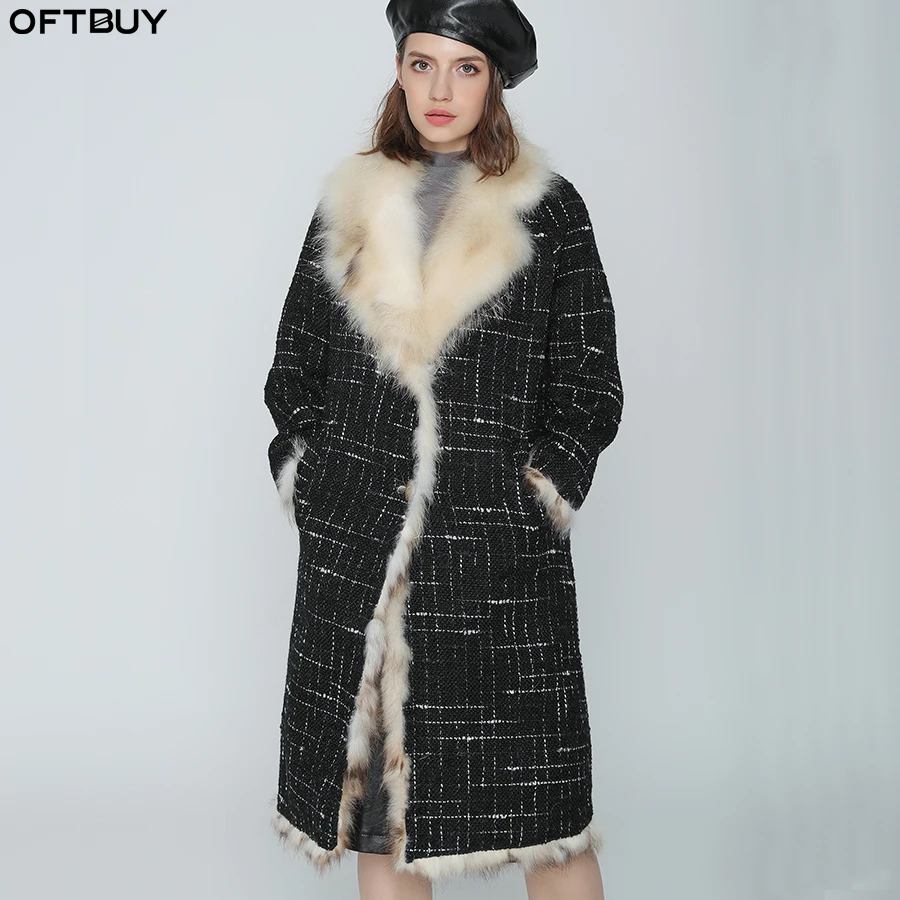 OFTBUY 2019 Long Parka Real Fur Coat Winter Jacket Women 50% Wool Blends Coat Natural Fox Fur Liner Thick Warm Outerwear Brand
OFTBUY 2019 Long Parka Real Fur Coat Winter Jacket Women 50% Wool Blends Coat Natural Fox Fur Liner Thick Warm Outerwear Brand