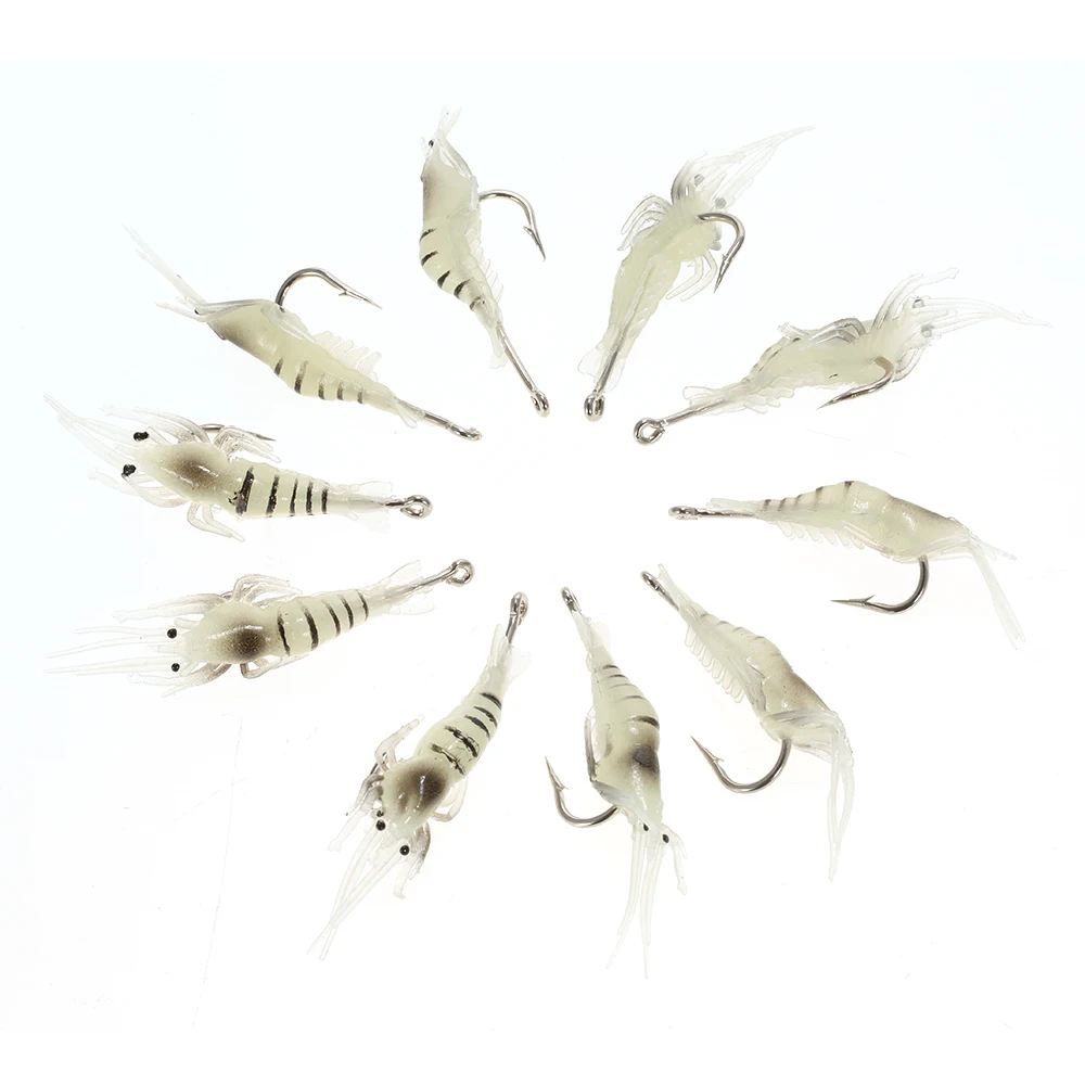Lixada 10PCS Soft Simulation Noctilucent Prawn Shrimp Fishing Lure Hook Bait Soft Lure with Hook PVC lightweight
Lixada 10PCS Soft Simulation Noctilucent Prawn Shrimp Fishing Lure Hook Bait Soft Lure with Hook PVC lightweight