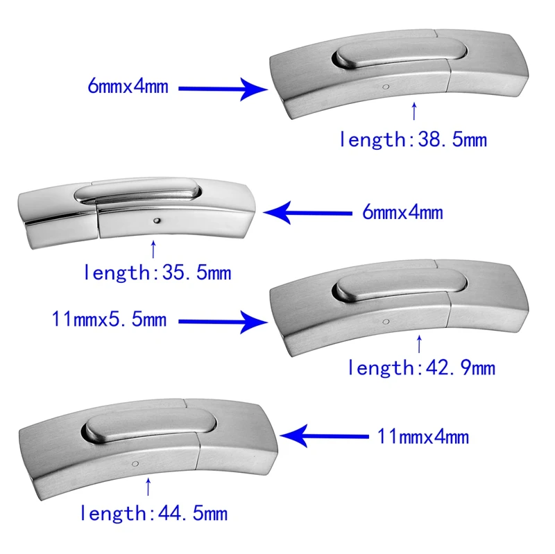 1PC Magnetic Lock Clasp 4 Size Selections Stainless Steel Plain Smooth /Frosted Pattern Jewelry For Leather Bracelet DIY
1PC Magnetic Lock Clasp 4 Size Selections Stainless Steel Plain Smooth /Frosted Pattern Jewelry For Leather Bracelet DIY