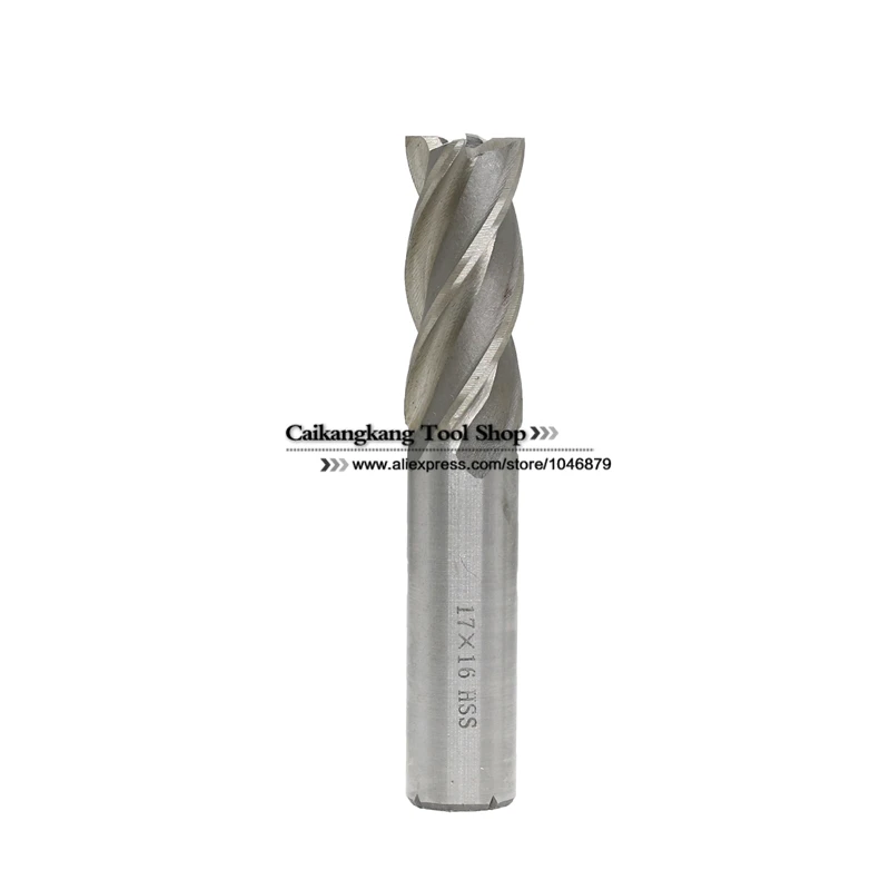 New 4Flute Head 17mm End mills Milling cutter CNC bits tools W4Mo3Cr4V1 HSS & Aluminium 4F17*16*42*95mm
New 4Flute Head 17mm End mills Milling cutter CNC bits tools W4Mo3Cr4V1 HSS & Aluminium 4F17*16*42*95mm