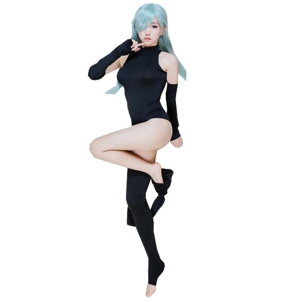 2017 New Anime Seven Deadly Sins Elizabeth Cosplay Costume Nanatsu no Taizai Whole Set balck Jumpsuits
2017 New Anime Seven Deadly Sins Elizabeth Cosplay Costume Nanatsu no Taizai Whole Set balck Jumpsuits