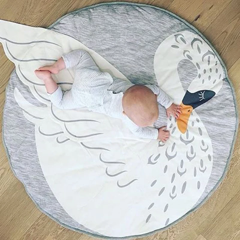 Baby Blanket Cotton Play Mats Swan Soft Baby Games Carpet Newborn Printed Infantil Bedding Children Room Decoration
Baby Blanket Cotton Play Mats Swan Soft Baby Games Carpet Newborn Printed Infantil Bedding Children Room Decoration