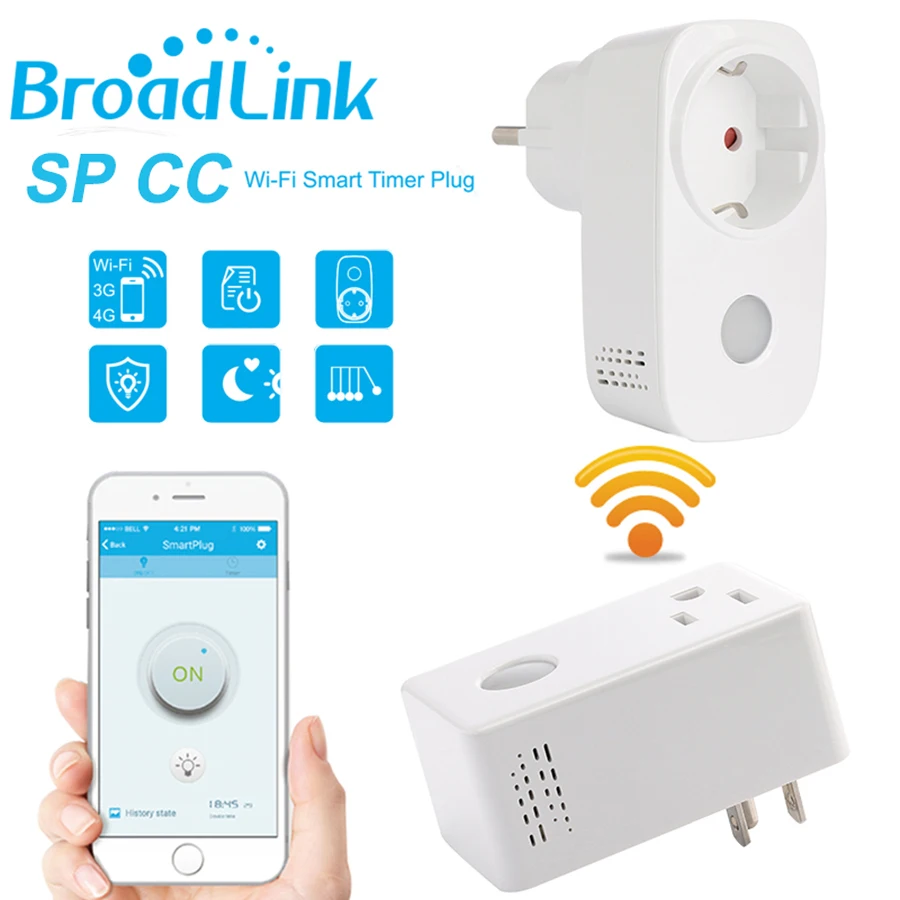 Broadlink SP3 SP CC WIFI Socket EU US Std Wireless Plug Outlet,Timer Socket Smart Home Automation Controlled For iPhone Android
Broadlink SP3 SP CC WIFI Socket EU US Std Wireless Plug Outlet,Timer Socket Smart Home Automation Controlled For iPhone Android