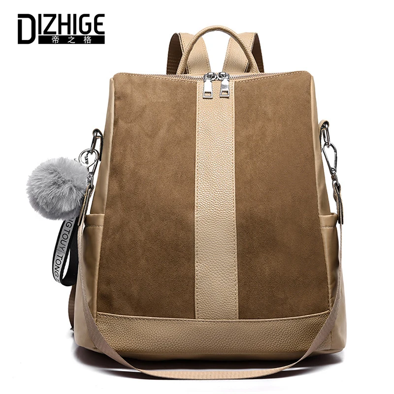 

DIZHIGE Brand Large Capacity Oxford Women Backpack High Quality School Bags For Women Solid Zipper Multifunctional Bag Female