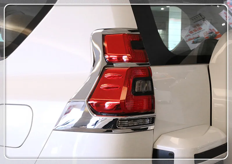 For Toyota Land Cruiser Prado FJ150 2018 Car Rear Tail lamp light Cover Trim Sticker Chrome Car Styling Auto Exterior Garnish
For Toyota Land Cruiser Prado FJ150 2018 Car Rear Tail lamp light Cover Trim Sticker Chrome Car Styling Auto Exterior Garnish