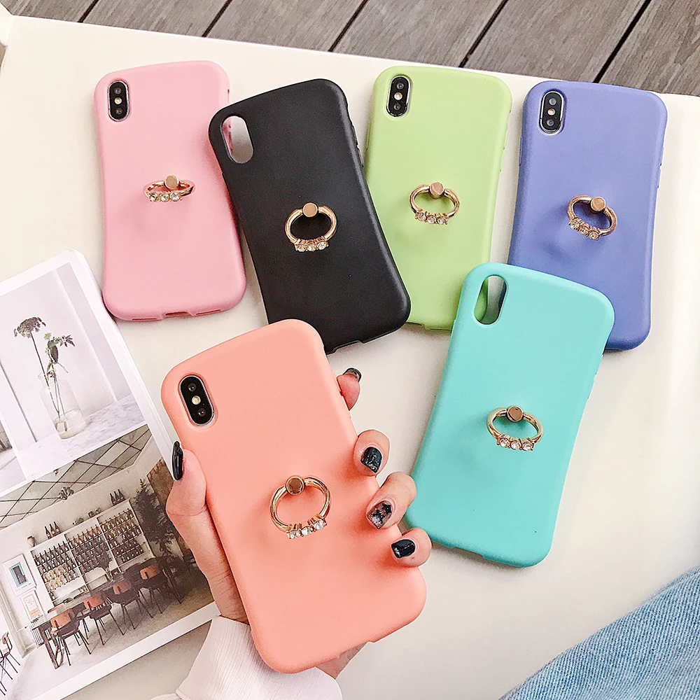 LOVECOM Ring Kickstand Slim Acred Phone Cases For iPhone XR X XS Max 6 6S 7 8 Plus Couple Soft TPU Candy Color Back Cover Capa
LOVECOM Ring Kickstand Slim Acred Phone Cases For iPhone XR X XS Max 6 6S 7 8 Plus Couple Soft TPU Candy Color Back Cover Capa