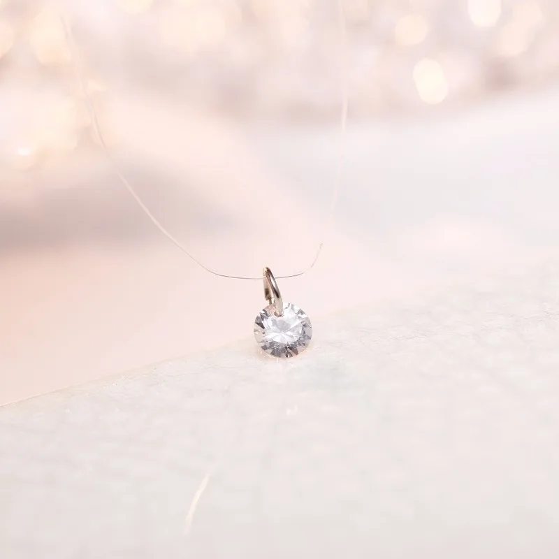 NEW Trendy Invisible Fishing Line Clavicle Necklace Zircon Crystal Charm Pendant Choker Necklace Chain Necklaces Gifts for Women
NEW Trendy Invisible Fishing Line Clavicle Necklace Zircon Crystal Charm Pendant Choker Necklace Chain Necklaces Gifts for Women