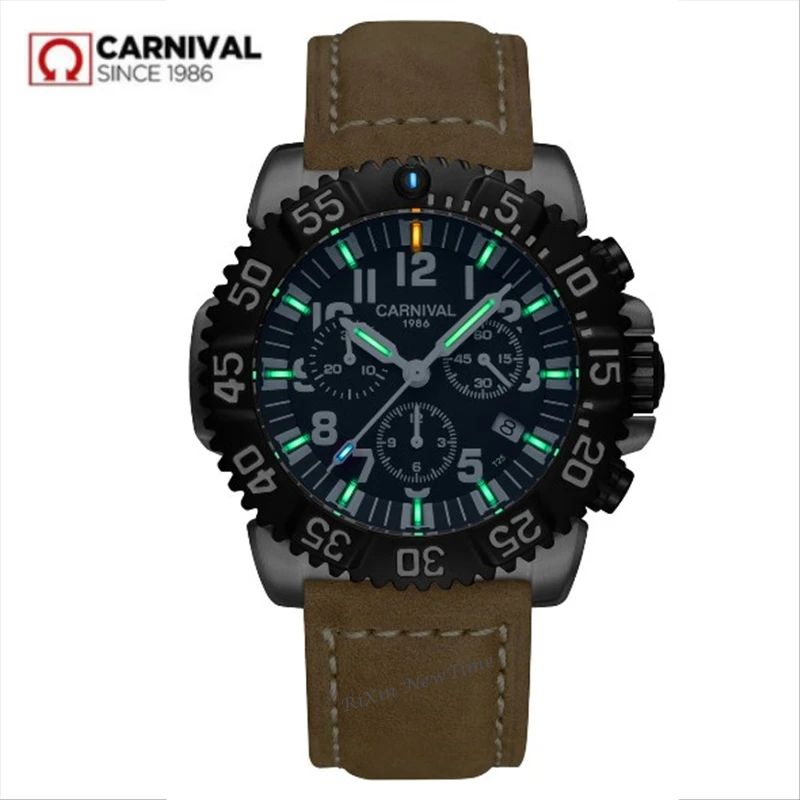Chronograph Tritium Light stop Watch men luxury brand switzerland Ronda Quartz Tritium Luminous men Watches leather Waterproof
Chronograph Tritium Light stop Watch men luxury brand switzerland Ronda Quartz Tritium Luminous men Watches leather Waterproof