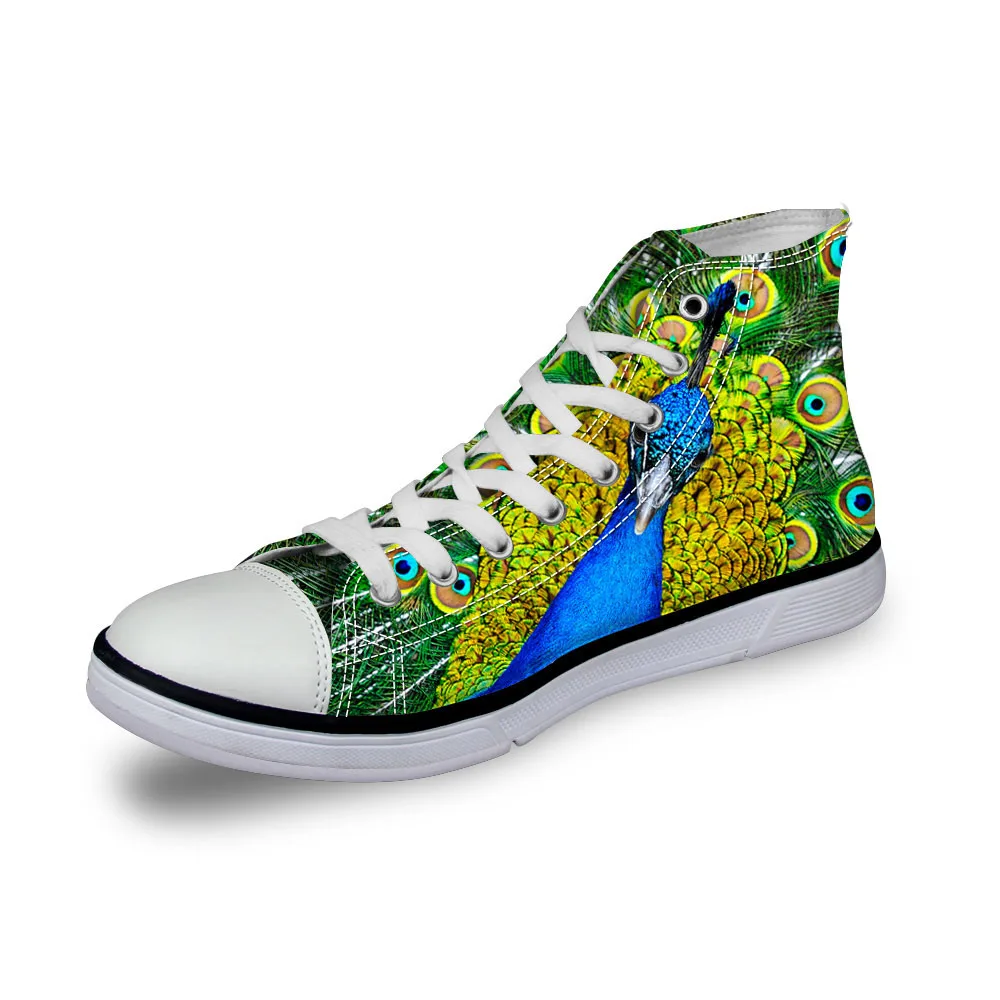 Noisydesigns ladies vintage high top sneakers girls casual vulcanized footwear Women colorful 3D peacock print flat canvas shoes
Noisydesigns ladies vintage high top sneakers girls casual vulcanized footwear Women colorful 3D peacock print flat canvas shoes