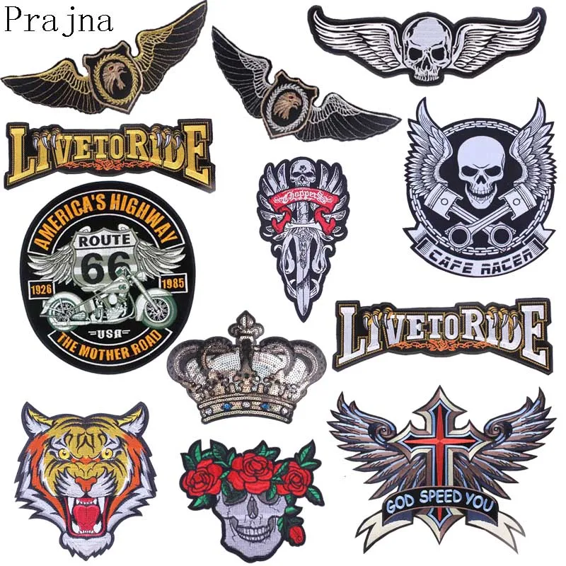 Prajna Big Morale Stalker Patch Iron On Tiger Patch Wings Biker Badge Punk Skull Large Embroidered Patches For Clothes Stripe
Prajna Big Morale Stalker Patch Iron On Tiger Patch Wings Biker Badge Punk Skull Large Embroidered Patches For Clothes Stripe