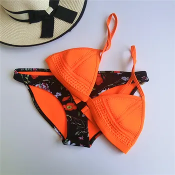 2018 New Sexy Micro Triangle Bikinis Set Neoprene Push Up Women Vintage Tong String Swimsuit Brazilian Beach Bathing Swimwear
2018 New Sexy Micro Triangle Bikinis Set Neoprene Push Up Women Vintage Tong String Swimsuit Brazilian Beach Bathing Swimwear