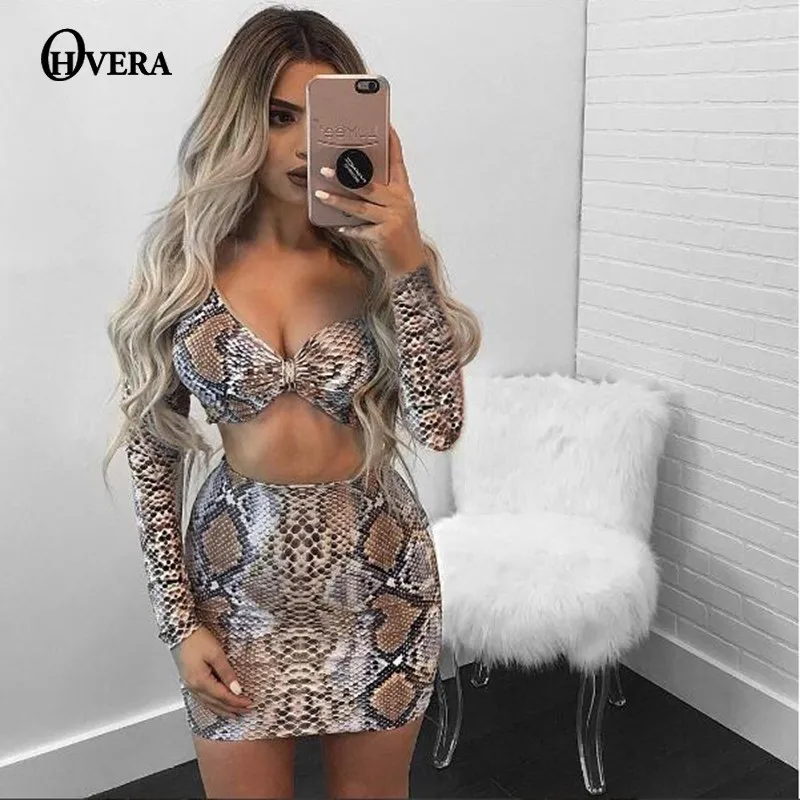 Ohvera Snake Skin Print Sexy Two Piece Set Crop Top And Mini Skirt Two Piece Outfits Summer Bodycon Club Party 2 Piece Set Women
Ohvera Snake Skin Print Sexy Two Piece Set Crop Top And Mini Skirt Two Piece Outfits Summer Bodycon Club Party 2 Piece Set Women