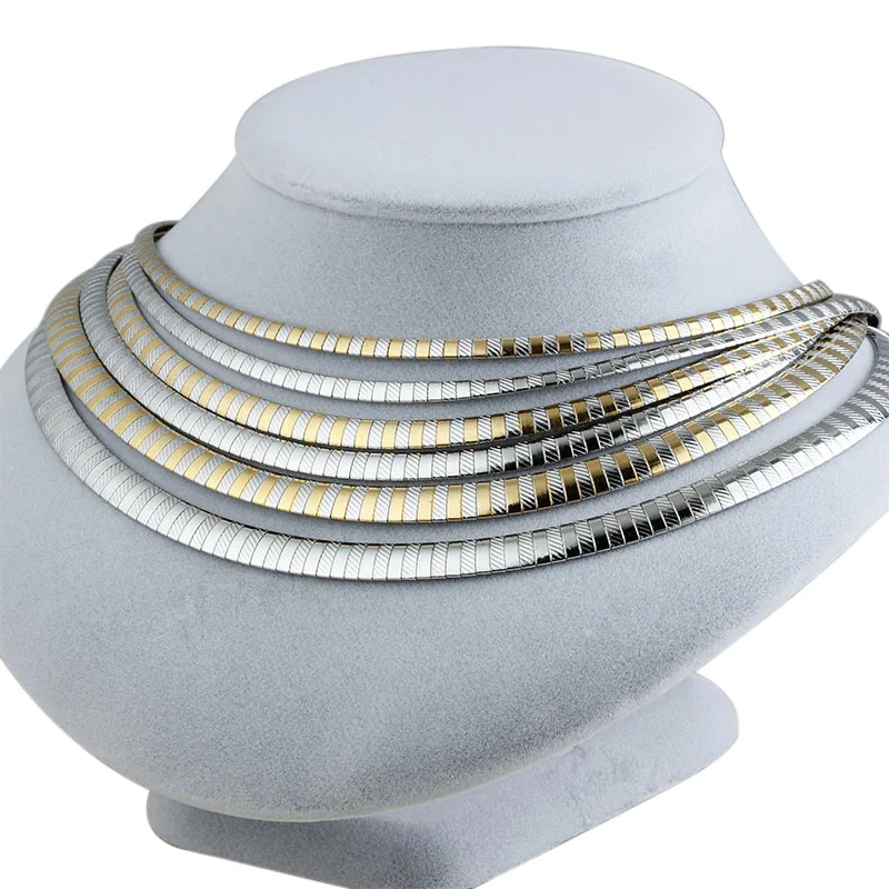Gold/Silver Color Stainless Steel Summer Necklace Women 2019 Fashion Chunky Collar Choker Necklaces Female Jewelry Snake Chain
Gold/Silver Color Stainless Steel Summer Necklace Women 2019 Fashion Chunky Collar Choker Necklaces Female Jewelry Snake Chain