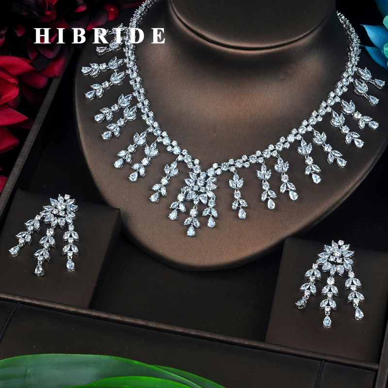 HIBRIDE Big Pendent Long Water Drop Full Cubic Zirconia Women Jewelry Sets Wedding Bride Dress Accessories Wholesale Price N-362
HIBRIDE Big Pendent Long Water Drop Full Cubic Zirconia Women Jewelry Sets Wedding Bride Dress Accessories Wholesale Price N-362