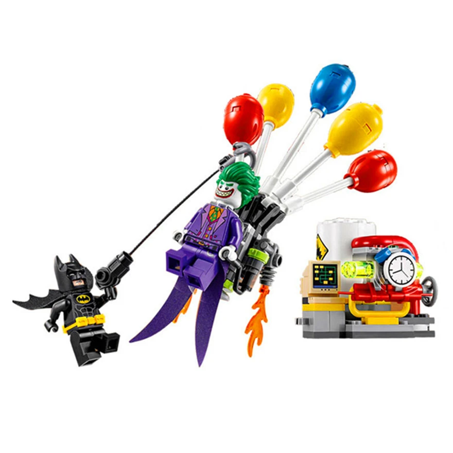 124Pcs Batman Movie The Joker Balloon Escape Man-Bat Model Building Block Toys Compatible Legoe 70900 Bela 10626 Children Gift
124Pcs Batman Movie The Joker Balloon Escape Man-Bat Model Building Block Toys Compatible Legoe 70900 Bela 10626 Children Gift