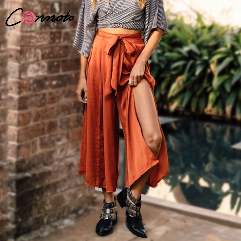 Conmoto High Waist Wide Leg Pantalon Femme Solid High Waist Pants Women Bow Belt Tie Trousers Mujer
Conmoto High Waist Wide Leg Pantalon Femme Solid High Waist Pants Women Bow Belt Tie Trousers Mujer