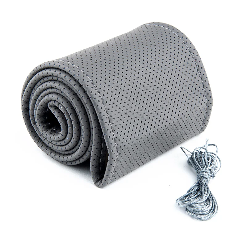 Newest Universal Anti-slip BreathablePU Leather DIY Car Steering Wheel Cover Case With Needles and Thread
Newest Universal Anti-slip BreathablePU Leather DIY Car Steering Wheel Cover Case With Needles and Thread