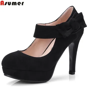 ASUMER black red fashion spring autumn shoes woman round toe elegant platform super high women high heels shoes big size 34-43
ASUMER black red fashion spring autumn shoes woman round toe elegant platform super high women high heels shoes big size 34-43