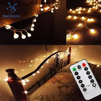50-LED Ball Fairy Light String Light with Remote Controller for Xmas Tree Garden Patio Wedding Party Decoration Warm White
50-LED Ball Fairy Light String Light with Remote Controller for Xmas Tree Garden Patio Wedding Party Decoration Warm White