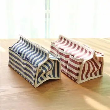 Stripe Fabric Cotton and linen 6 Pocket tissue box home decoration Seat Type Home Car Tissue Case napkin holder for paper towels
Stripe Fabric Cotton and linen 6 Pocket tissue box home decoration Seat Type Home Car Tissue Case napkin holder for paper towels