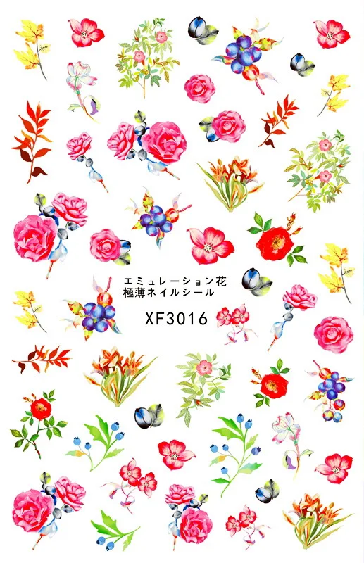 Florals Patterns! Nails Art Manicure Back Glue Decal Decorations Design Nail Sticker For Nails Tips Beauty
Florals Patterns! Nails Art Manicure Back Glue Decal Decorations Design Nail Sticker For Nails Tips Beauty