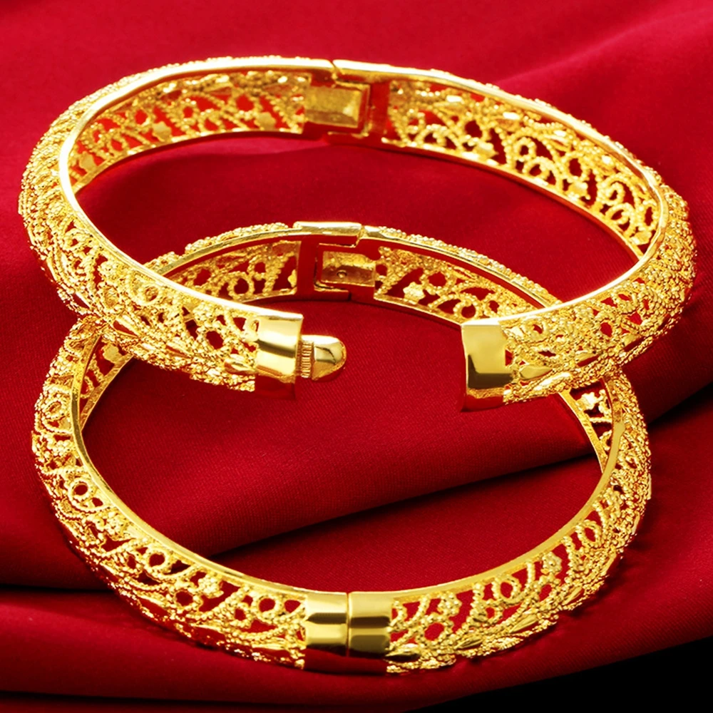 1 Pieces Hollow Filigree Womens Bangle Solid Yellow Gold Filled Wedding Female Bracelet Openable Gift
1 Pieces Hollow Filigree Womens Bangle Solid Yellow Gold Filled Wedding Female Bracelet Openable Gift