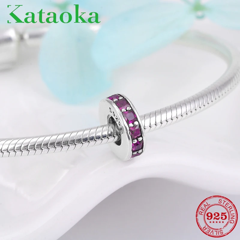 100% New Round Shaped Zircon rose Red Spacer Beaded 925 Sterling Silver DIY Gift Jewelry Fit Original Pandora Charm Bracelet
100% New Round Shaped Zircon rose Red Spacer Beaded 925 Sterling Silver DIY Gift Jewelry Fit Original Pandora Charm Bracelet