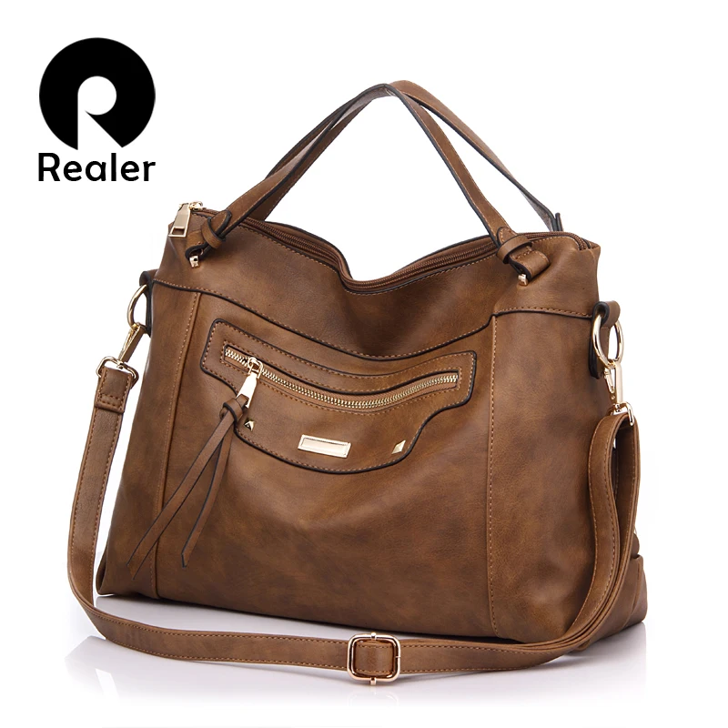 REALER women handbags PU leather crossbody shoulder bag for women large messenger bag ladies fashion Casual Tote high quality
REALER women handbags PU leather crossbody shoulder bag for women large messenger bag ladies fashion Casual Tote high quality