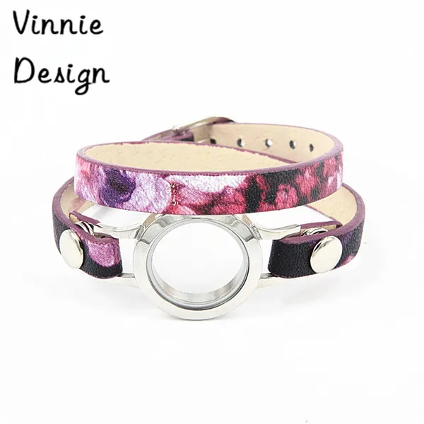 Vinnie Design Jewelry 2019 Latest Hot Fashion PU Floral Leather Bracelet Stainless Steel Floating Locket Wristband Bracelets
Vinnie Design Jewelry 2019 Latest Hot Fashion PU Floral Leather Bracelet Stainless Steel Floating Locket Wristband Bracelets