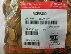 500PCS/LOT RXEF300 100% NEW TYCO FUSE POLYSWITCH RXE SERIES 3A RXE300 
500PCS/LOT RXEF300 100% NEW TYCO FUSE POLYSWITCH RXE SERIES 3A RXE300