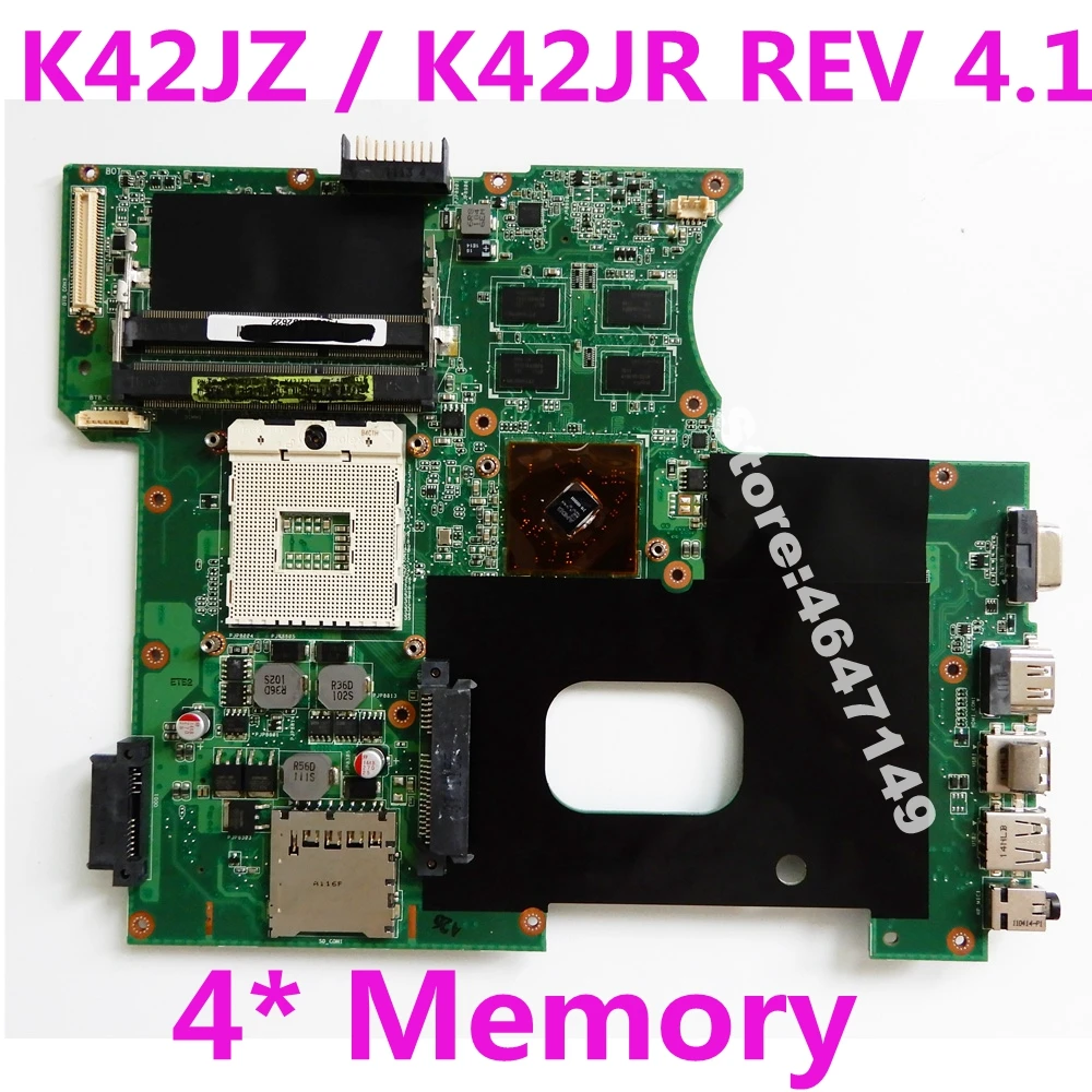 K42JZ Mainboard REV 4.1 For ASUS K42J K42JZ K42JR A40J X42J A42J Laptop Motherboard K42JZ Mainboard K42JZ Motherboard 100% Test
K42JZ Mainboard REV 4.1 For ASUS K42J K42JZ K42JR A40J X42J A42J Laptop Motherboard K42JZ Mainboard K42JZ Motherboard 100% Test