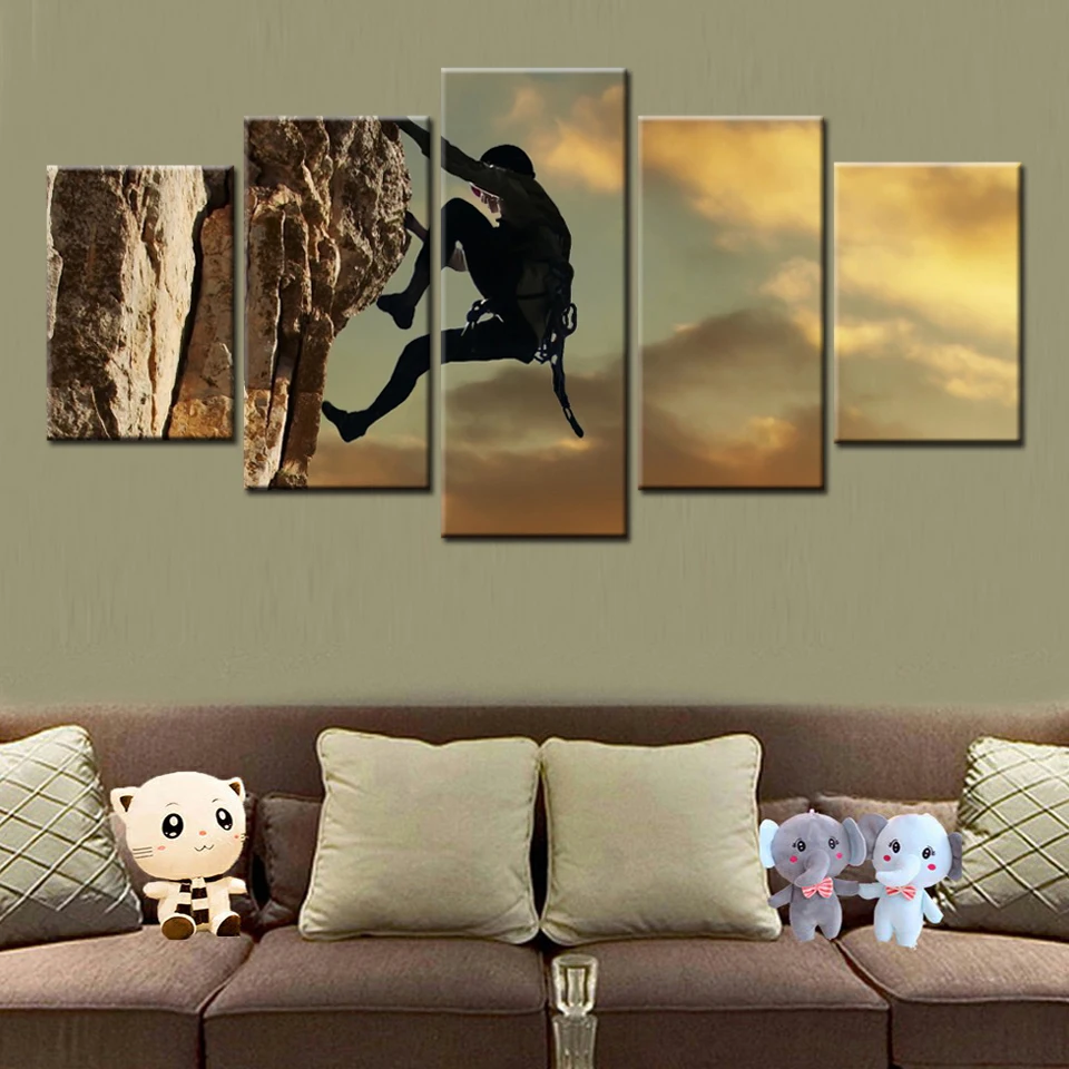 Inspirational spirit Canvas Art Rock Climbing Landscape Picture Sports Paintings for Living Room Bedroom House Wall Decor
Inspirational spirit Canvas Art Rock Climbing Landscape Picture Sports Paintings for Living Room Bedroom House Wall Decor