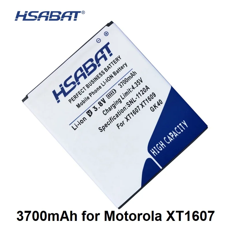 HSABAT for GK40 MOT1609BAT M0T1609BAT 3700mAh Battery for MOTOROLA MOTO G4 PLAY XT1600 XT1609 XT1607
HSABAT for GK40 MOT1609BAT M0T1609BAT 3700mAh Battery for MOTOROLA MOTO G4 PLAY XT1600 XT1609 XT1607
