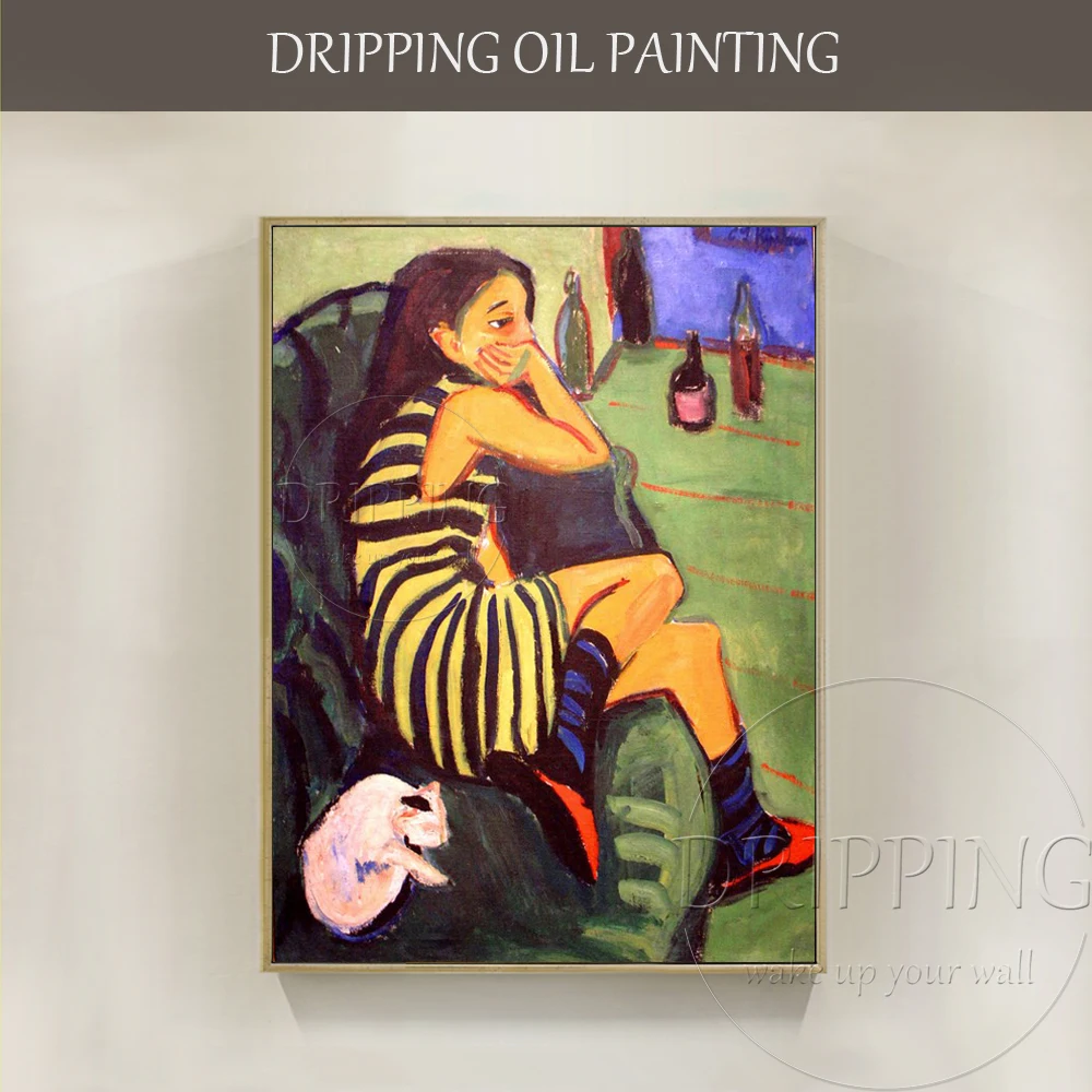 Artist Hand-painted High Quality Impressionist Portrait Girl Oil Painting on Canvas Kirchner Ernst Ludwig German Oil Painting
Artist Hand-painted High Quality Impressionist Portrait Girl Oil Painting on Canvas Kirchner Ernst Ludwig German Oil Painting