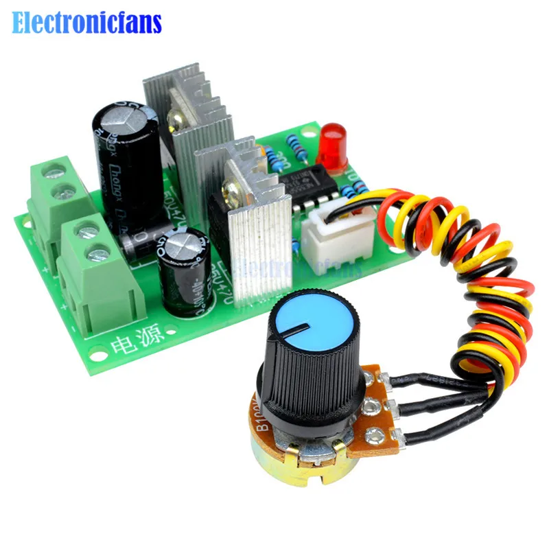 3A Pulse Width PWM DC Motor Speed Regulator Controller Switch 12V/24V/36V 500KHz PWM Frequency With Overcurrent Protection
3A Pulse Width PWM DC Motor Speed Regulator Controller Switch 12V/24V/36V 500KHz PWM Frequency With Overcurrent Protection