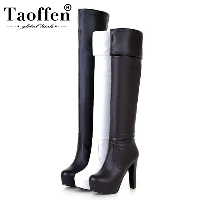Taoffen Plus Size 32-45 Women Over The Knee Boots Fur Platform Winter Shoes Women Fashion Office Ladies Warm High Heels Boots
Taoffen Plus Size 32-45 Women Over The Knee Boots Fur Platform Winter Shoes Women Fashion Office Ladies Warm High Heels Boots