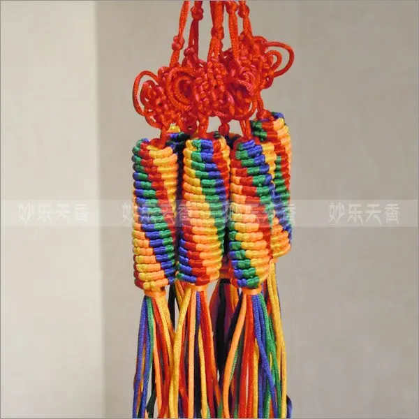Hand knitted five color Chinese knot,tibetan decor,Tibetan Buddhism represent auspicious can avoid disaster accessories
Hand knitted five color Chinese knot,tibetan decor,Tibetan Buddhism represent auspicious can avoid disaster accessories