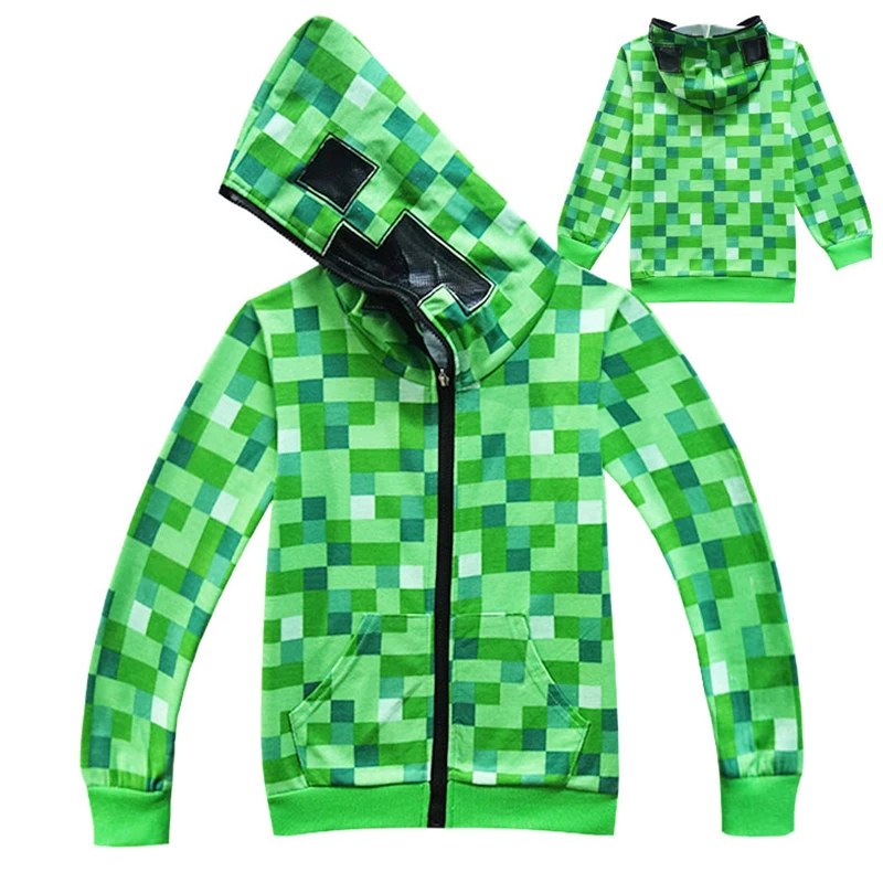 Halloween Kid Boys Minecraft Cosplay Costume Children Teen Creeper Costumes Spring Autumn Green Zip-Up Hoodie Sweatshirt Jacket
Halloween Kid Boys Minecraft Cosplay Costume Children Teen Creeper Costumes Spring Autumn Green Zip-Up Hoodie Sweatshirt Jacket