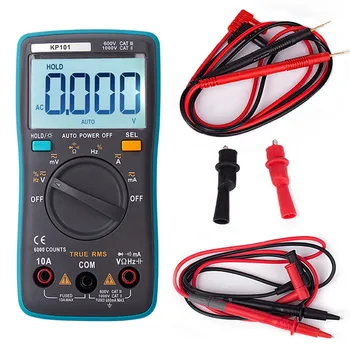 Honeytek Professional Digital Multimeter 6000 Count Backlight AC/DC Ammeter Voltmeter Resistance Current with wire probe
Honeytek Professional Digital Multimeter 6000 Count Backlight AC/DC Ammeter Voltmeter Resistance Current with wire probe
